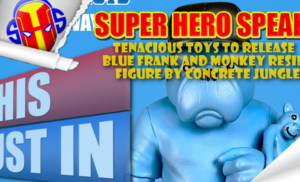 Tenacious Toys To Release Blue Frank and Monkey Resin Figure by Concrete Jungle