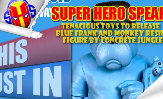 Tenacious Toys To Release Blue Frank and Monkey Resin Figure by Concrete Jungle